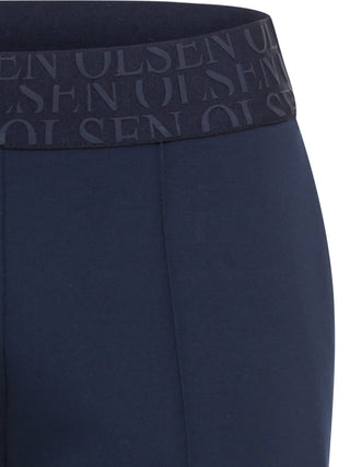 Olsen Trousers Navy Blue Mona Straight - MMJs Fashion