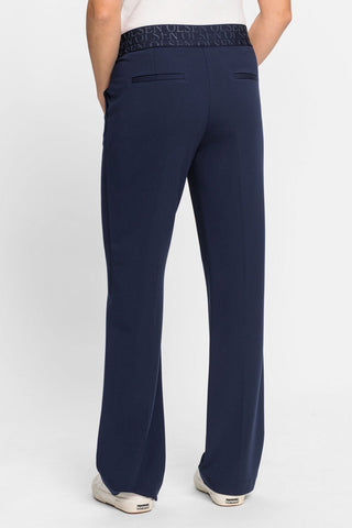 Olsen Trousers Navy Blue Mona Straight - MMJs Fashion