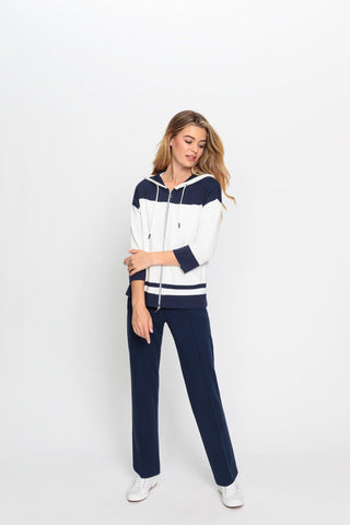 Olsen Trousers Navy Blue Mona Straight - MMJs Fashion