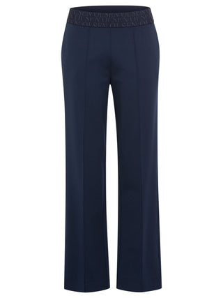 Olsen Trousers Navy Blue Mona Straight - MMJs Fashion