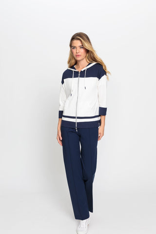 Olsen Trousers Navy Blue Mona Straight - MMJs Fashion