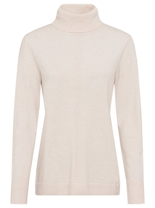 Olsen Turtle Neck Jumper Beige Melange Eva - MMJs Fashion