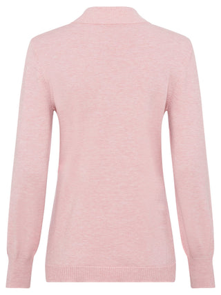 Olsen Turtle Neck Jumper Pink Melange Eva - MMJs Fashion