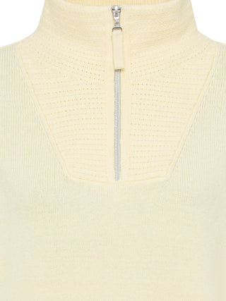 Olsen Zip Collar Jumper Yellow Henny - MMJs Fashion