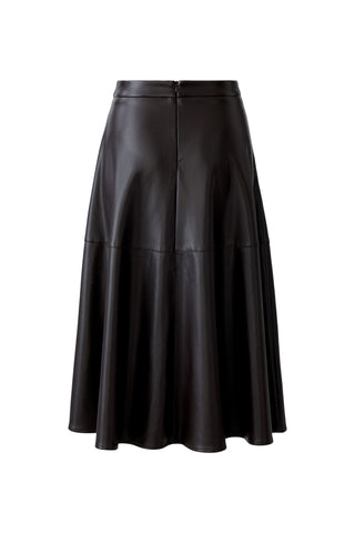 Oui A - Line Midi Skirt Dark Brown - MMJs Fashion