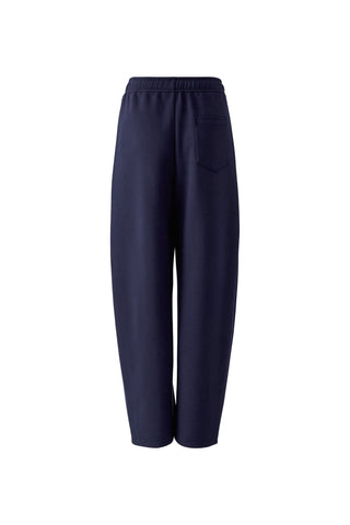 Oui Barrel Leg Drawstring Trousers Navy Blue - MMJs Fashion