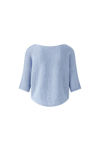 Oui Batwing Sleeve Jumper Powder Blue - MMJs Fashion