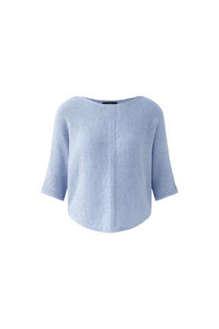 Oui Batwing Sleeve Jumper Powder Blue - MMJs Fashion