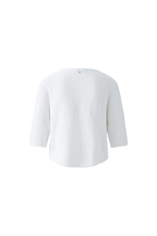 Oui Batwing Sleeve Jumper White - MMJs Fashion