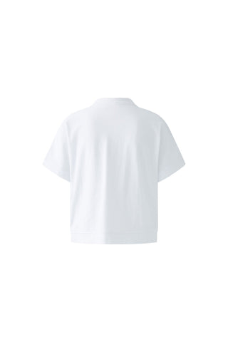 Oui Embroidered Polo Shirt White - MMJs Fashion