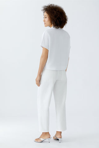 Oui Embroidered Polo Shirt White - MMJs Fashion