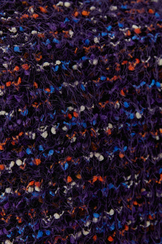 Oui Eyelash Yarn Jumper Purple Orange - MMJs Fashion