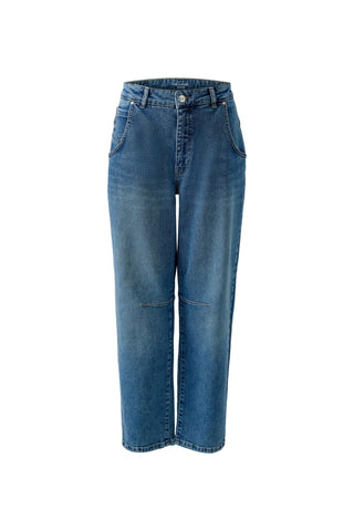 Oui Jeans Mid Blue Barrel - MMJs Fashion