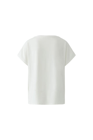 Oui Lemon Placement Print Top White Yellow - MMJs Fashion