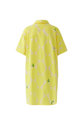Oui Lemon Print Shirt Dress Yellow - MMJs Fashion