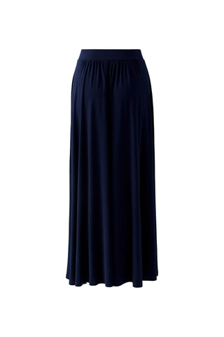 Oui Maxi Silky Touch Skirt Navy Blue - MMJs Fashion