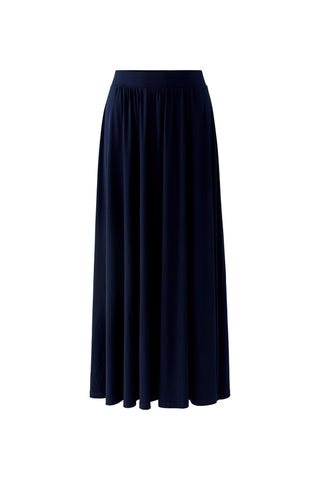 Oui Maxi Silky Touch Skirt Navy Blue - MMJs Fashion