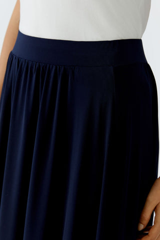Oui Maxi Silky Touch Skirt Navy Blue - MMJs Fashion