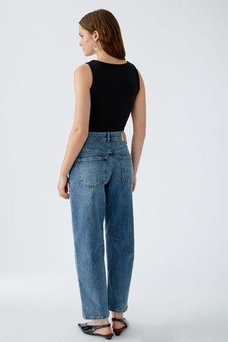 Oui Relaxed Fit Jeans Blue The Barrel - MMJs Fashion