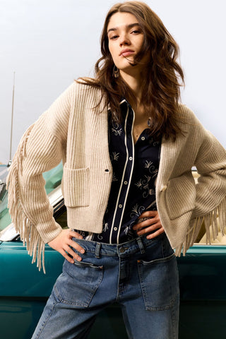 Oui Relaxed Fit Jeans Blue The Barrel - MMJs Fashion
