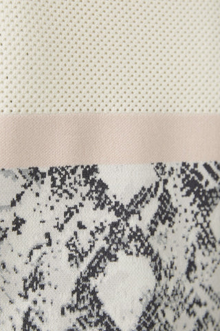 Oui Snake Print Jumper Ivory Grey Pink - MMJs Fashion