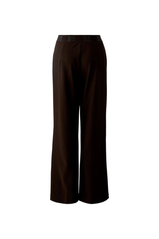 Oui Straight Leg Trousers Ganache Brown - MMJs Fashion
