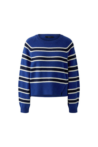 Oui Striped Jumper Blue Navy - MMJs Fashion