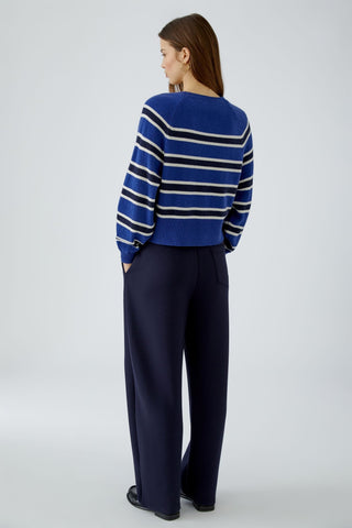 Oui Striped Jumper Blue Navy - MMJs Fashion