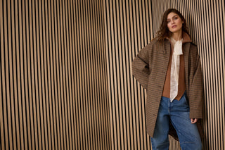Oui Troyer Neck Jumper Brown - MMJs Fashion