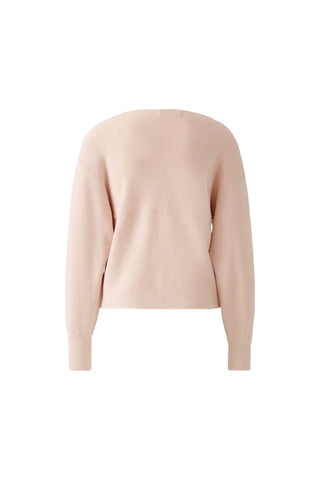 Oui Twist Front Jumper Light Pink - MMJs Fashion