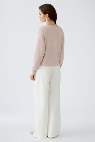 Oui Twist Front Jumper Light Pink - MMJs Fashion