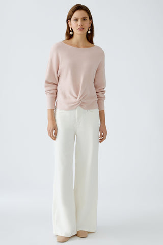 Oui Twist Front Jumper Light Pink - MMJs Fashion