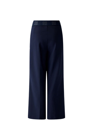 Oui Wide Leg Trousers Navy Blue - MMJs Fashion