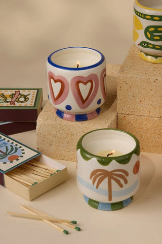 Paddywax A Dopo Hearts Ceramic Candle Rosewood Vanilla - MMJs Fashion