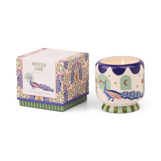 Paddywax A Dopo Peacock Ceramic Candle Misted Lime - MMJs Fashion