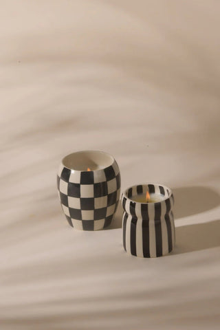 Paddywax Cabana Black Ceramic Candle Lava Stone - MMJs Fashion