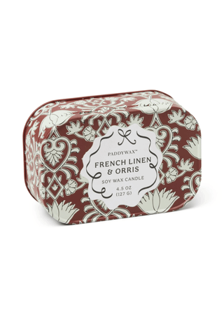 Paddywax French Linen & Orris Chérie Tin Candle - MMJs Fashion