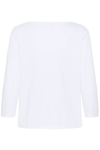 Part Two Boat Neck Top White Nela - MMJs Fashion