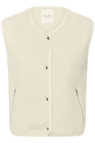 Part Two Borg Gilet Ivory Signy - MMJs Fashion