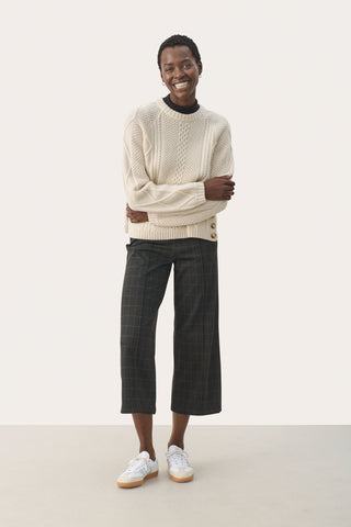Part Two Cable Knit Jumper Cream Lisamarie - MMJs Fashion