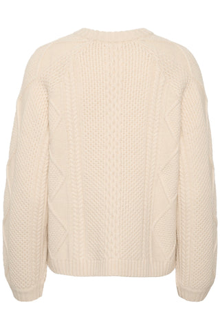 Part Two Cable Knit Jumper Cream Lisamarie - MMJs Fashion