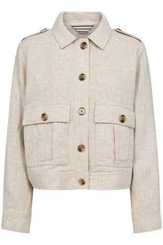 Part Two Casual Jacket Beige Melange Najah - MMJs Fashion