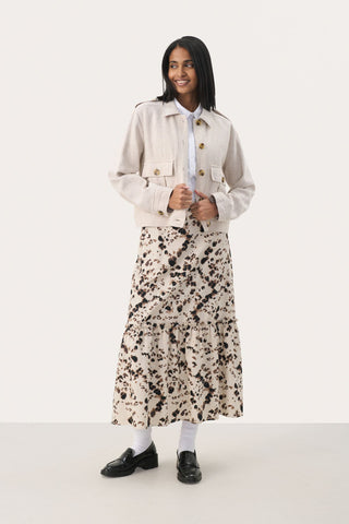 Part Two Casual Jacket Beige Melange Najah - MMJs Fashion