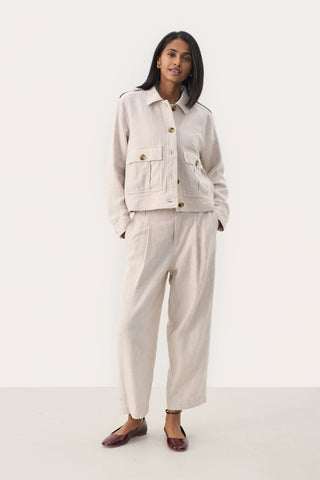 Part Two Casual Jacket Beige Melange Najah - MMJs Fashion