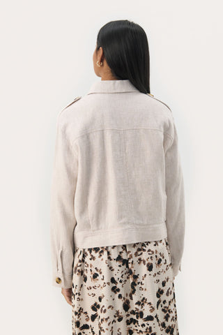 Part Two Casual Jacket Beige Melange Najah - MMJs Fashion
