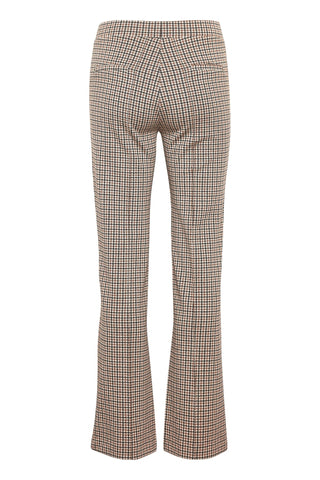 Part Two Checked Jersey Trousers Brown Pontas - MMJs Fashion