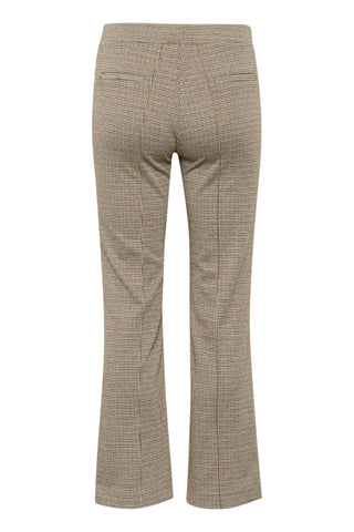 Part Two Checked Jersey Trousers Brown Pontas - MMJs Fashion