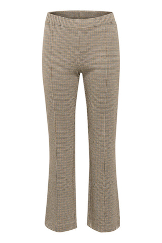 Part Two Checked Jersey Trousers Brown Pontas - MMJs Fashion