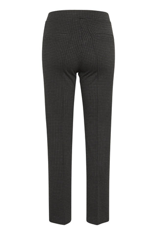 Part Two Checked Jersey Trousers Dark Grey Pontas - MMJs Fashion