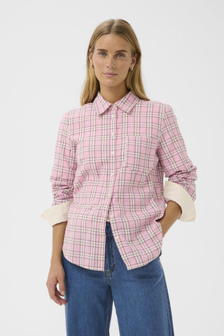 Part Two Checked Shirt Pink Yana - MMJs Fashion